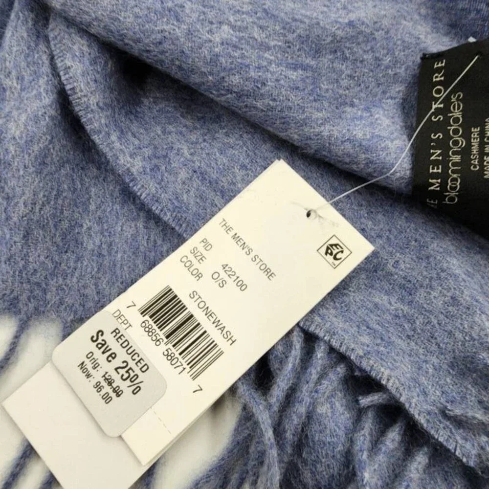 The Men's Store at Bloomingdale's Cashmere Scarf One Size Stone Wash Fringe Trim